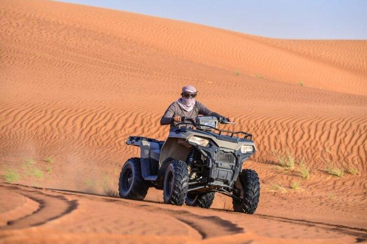 Excursion safari dans le désert le matin avec balade en chameau en quad, Dune Drive