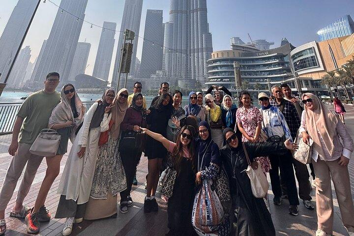 Visite de la ville de Dubaï avec Burj Khalifa au sommet et transfert à l'hôtel