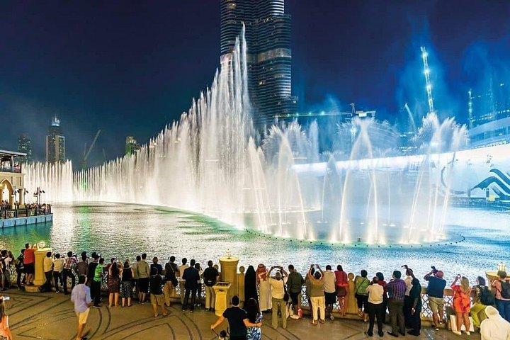 Visite nocturne de Dubaï : Burj Khalifa, Fountain Show & City Lights