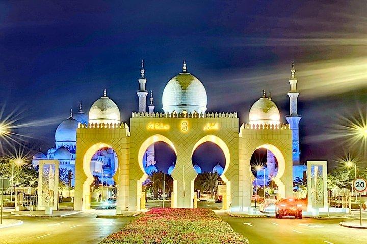 Excursion privée d'une journée à Abu Dhabi Mosquée Sheikh Zayed et plus encore