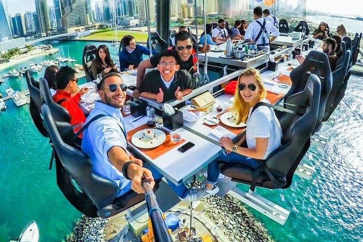 Dîner dans le ciel à la marina de Dubaï avec transferts en option