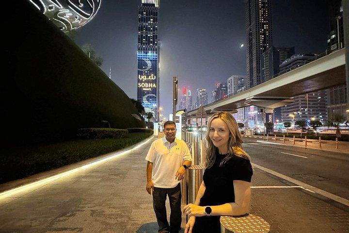 Visite nocturne de Dubaï avec vue sur la marina, la plage et l'Atlantide