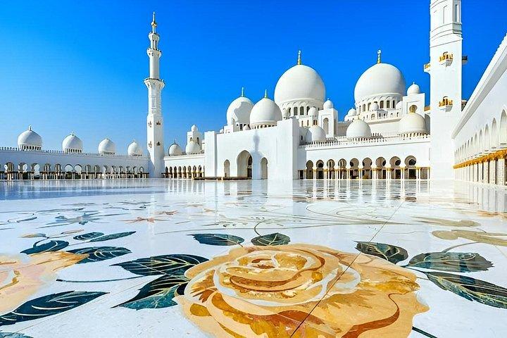 Excursion à Abu Dhabi au départ de Dubaï avec la mosquée Sheikh Zayed