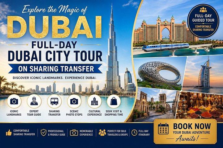 Visite d'une journée complète de Dubaï sur le transfert de partage