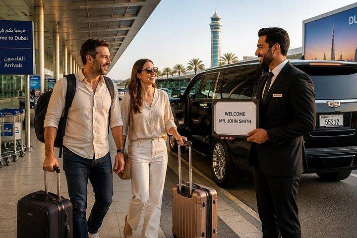 Transfert privé d'arrivée et de départ à l'aéroport de Dubaï (DXB)