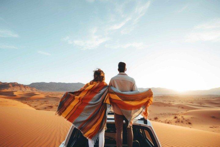 Safari matinal dans le désert à Abu Dhabi