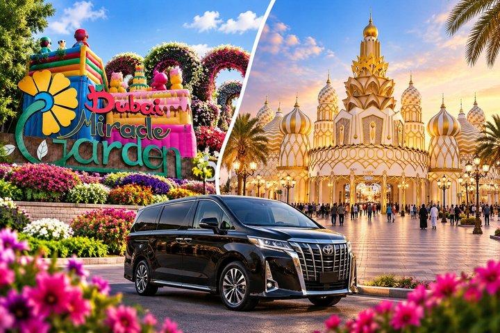 Billets pour Dubai Miracle Garden et Global Village avec transfert privé