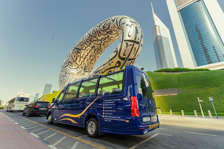 Visite panoramique de Dubaï en bus avec balade en Abra et dégustations de nourriture