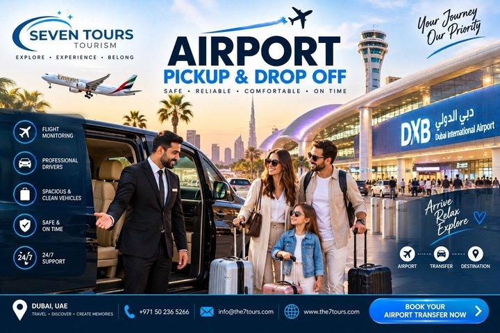 Transfert privé de l'aéroport de Dubaï à l'hôtel et de l'hôtel à l'aéroport 2 allers simples
