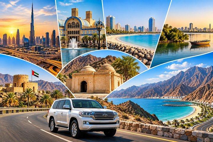6 Émirats en 1 Jour - Explorez 6 villes et monuments des Émirats arabes unis - Tour privé