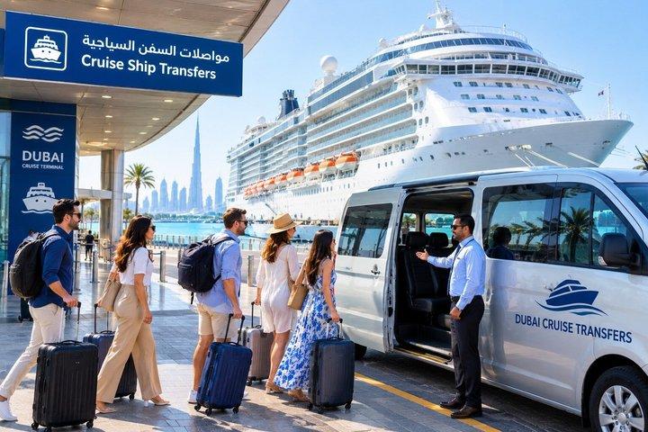 Transfert privé à Dubaï : de l'aéroport international de Dubaï au port de croisière