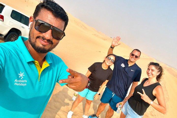 Soirée safari dans le désert d'Abu Dhabi et dîner barbecue - Visite standard