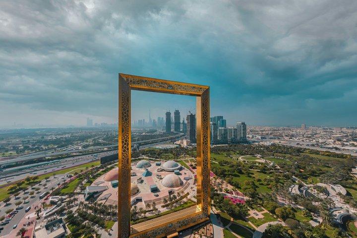 Tour privé de la ville de Dubaï de demi-journée : Palais, Frame, Abra et Souks