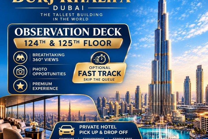 Plateforme d'observation du Burj Khalifa – Passe argenté au 125e étage