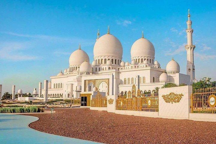 Visite privée de la ville d'Abu Dhabi avec café d'or à l'Emirates Palace