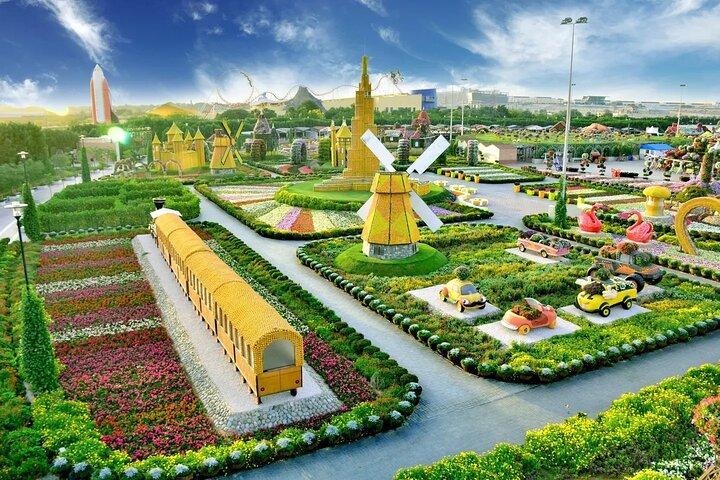 Visite de Miracle Garden avec Global Village Dubai
