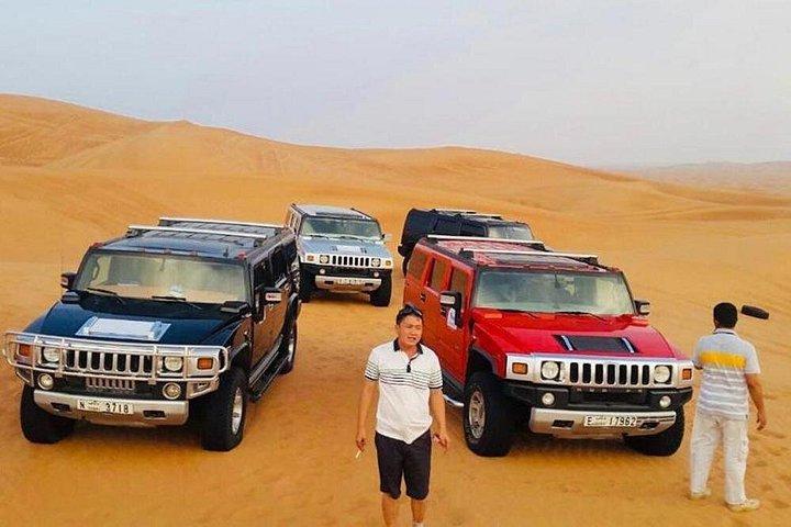 Expérience de safari privé dans le désert Hummer avec dîner barbecue