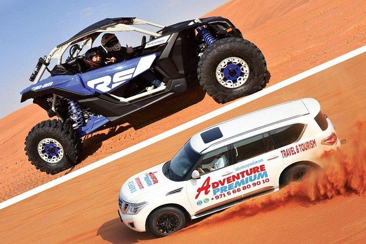 Can am Maverick x3 Turbo Dubai Desert Safari BBQ et sandboard
