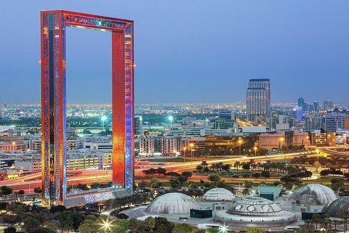 Dubaï: Visite privée avec cadre Dubaï, monorail et balade en Abra