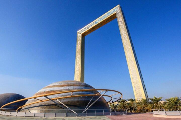 Visite privée de la ville classique de Dubaï avec cadre de Dubaï