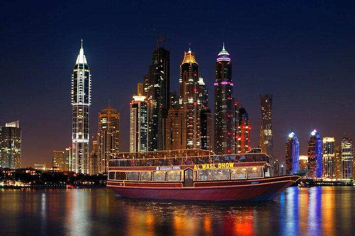 Dubaï Dîner croisière Dhow avec vue imprenable sur Marina