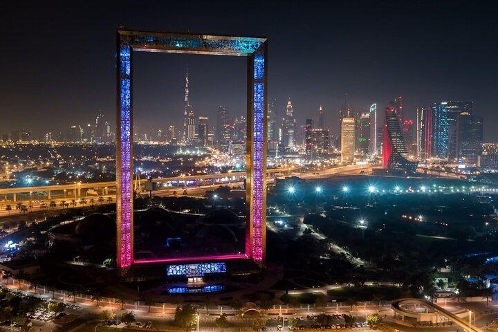 Visite privée du Dubai Frame avec Burj Khalifa et la fontaine de Dubaï