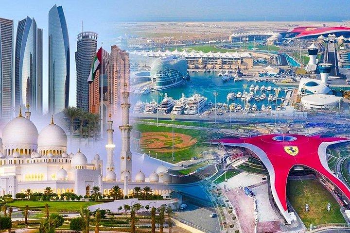 Tour de ville d'Abou Dabi avec la mosquée Sheikh Zayed au départ de Dubaï