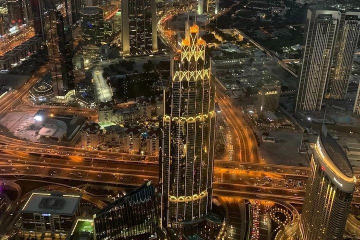 Plateforme d'observation de Burj Khalifa avec billet d'entrée au café