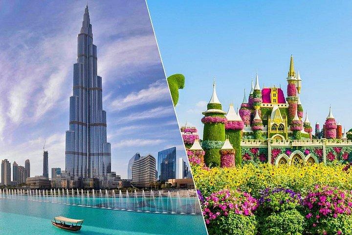 Dubaï Combo : Burj Khalifa au sommet et billets Miracle Garden