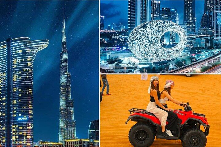 Visite privée de la ville de Dubaï et dîner dans le désert Safari