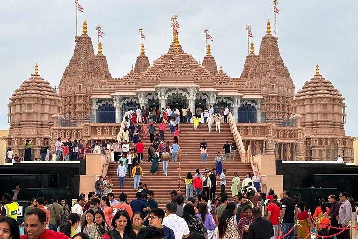 Grande Mosquée d'Abou Dabi et visite du Mandir BAPS avec les points forts de la ville