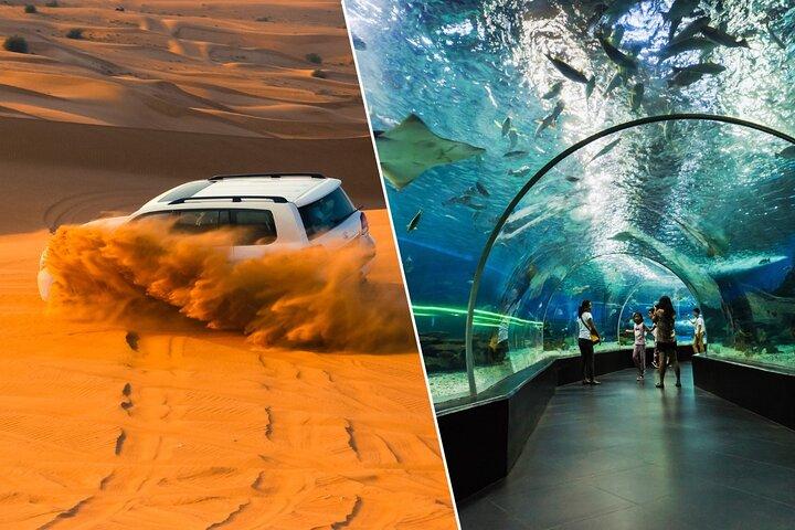 Combo Desert Safari & Dubai Aquarium & UnderwaterZoo Billets uniquement