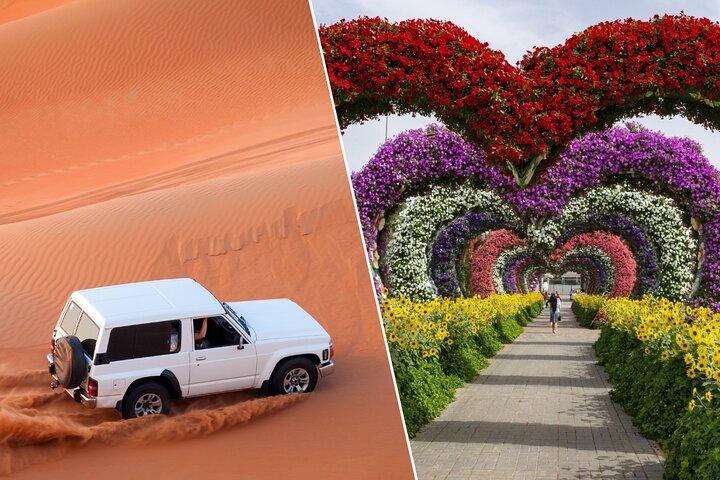 Combo : Dubaï Desert Safari & Miracle Garden Billets uniquement