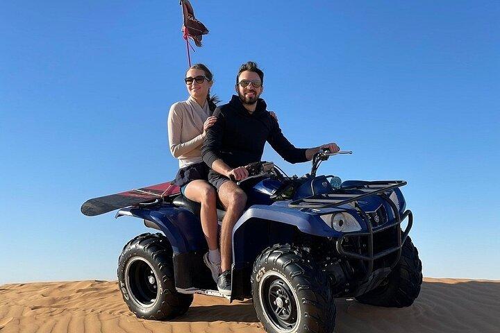 Dubaï : Safari du matin 4x4 Red Dunes Pick/drop Quad Camel Sandsurf