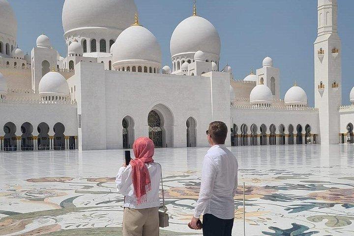 Excursion privée d'une journée à Abu Dhabi avec Mosquée et TeamLab Phénomènes Visite