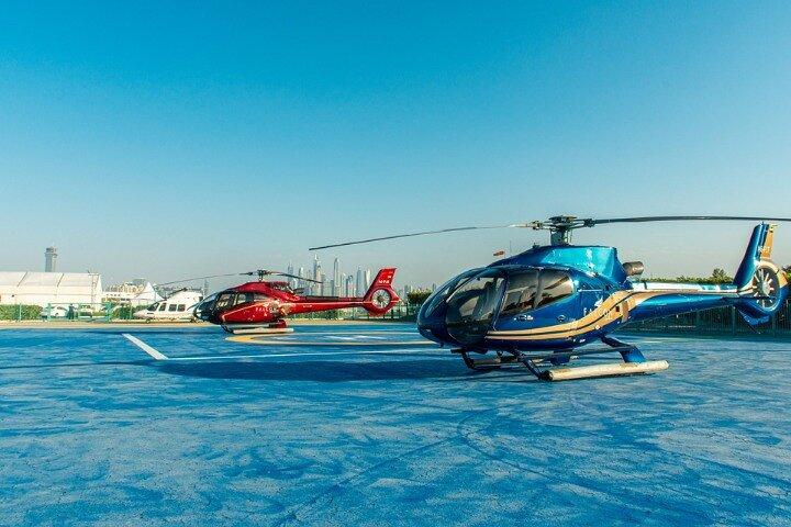 Visite en hélicoptère à Dubaï