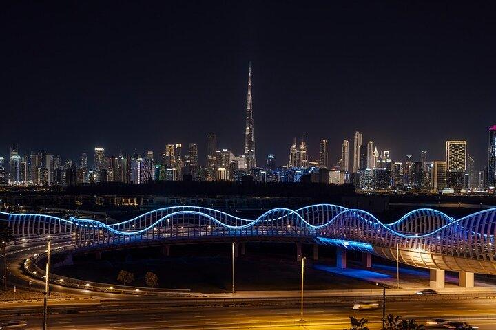 Excursion nocturne privée à Dubaï avec transferts à l'aéroport