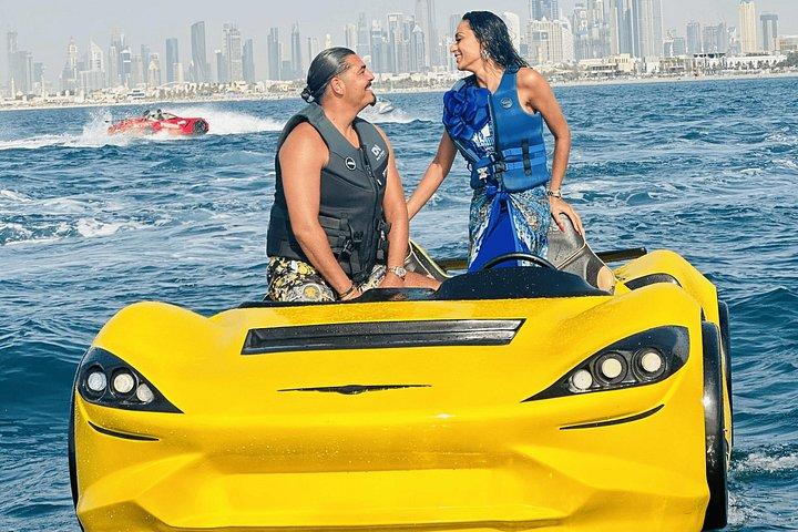 Balade en jetcar à Dubaï 30 min + vue Burj Al Arab + collations gratuites