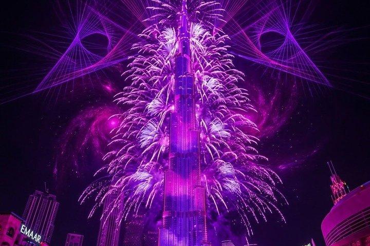 Dubaï New Years Party Cruise - Regarder gratuitement les feux d'artifice Burj Khalifa