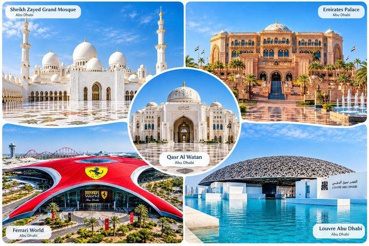 Visite de la mosquée Sheikh Zayed et de l'hôpital des faucons à Abou Dhabi